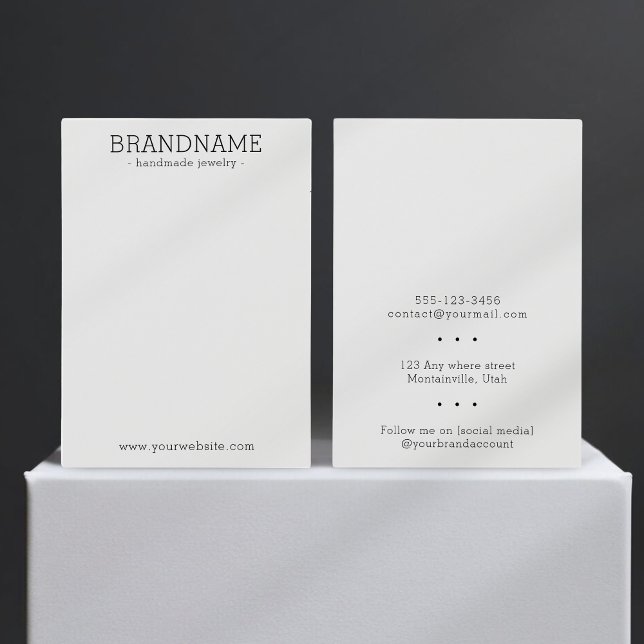 Ajouter votre carte d'affichage bijoux tout-en-un  (Créateur téléchargé)