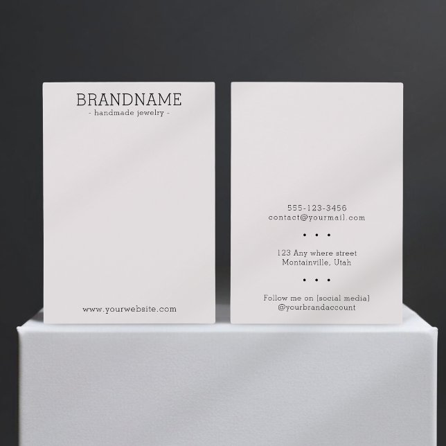 Ajouter votre carte d'affichage bijoux tout-en-un  (Créateur téléchargé)