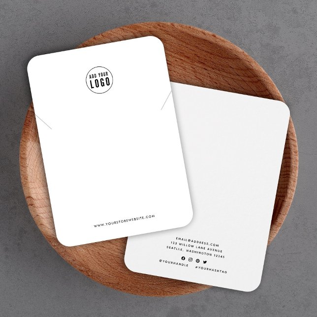 Ajouter Votre Carte D'Affichage De Collier Minimal (Créateur téléchargé)