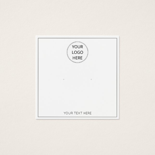 Ajouter votre carte d'affichage d'écoute de logo (Devant)