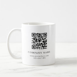 Ajouter votre code RQ Simple Clean Company Mug