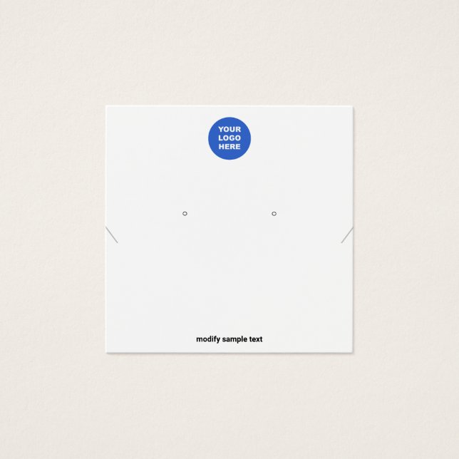 Ajouter votre collier de logo et votre carte d'aff (Devant)