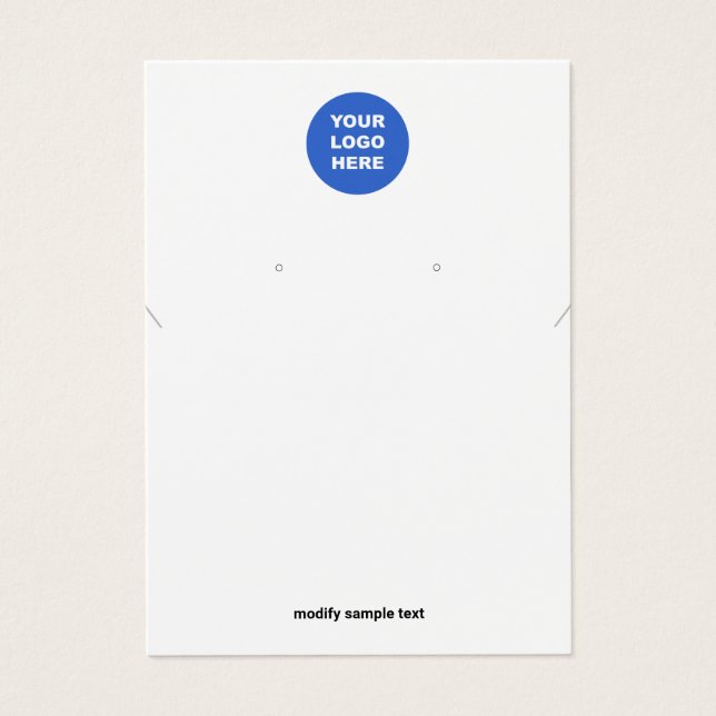 Ajouter votre collier de logo et votre carte d'aff (Devant)