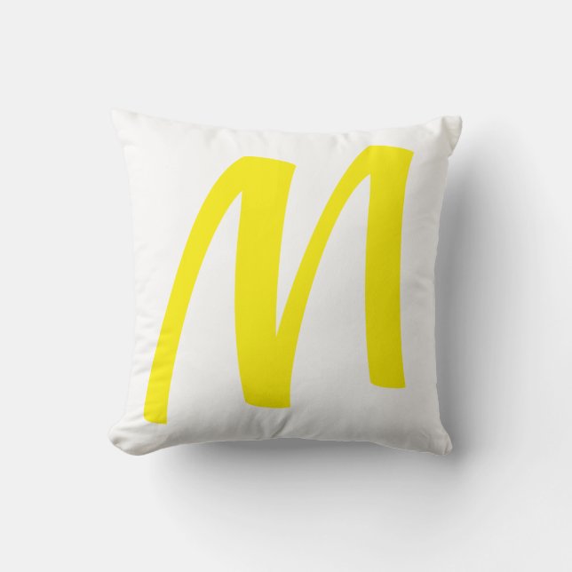 Ajouter Votre Coussin D'Oreiller M Lettre (Recto)