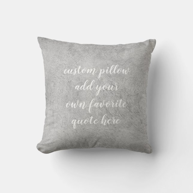 ajouter votre devis coussin en noir et blanc déco  (Recto)