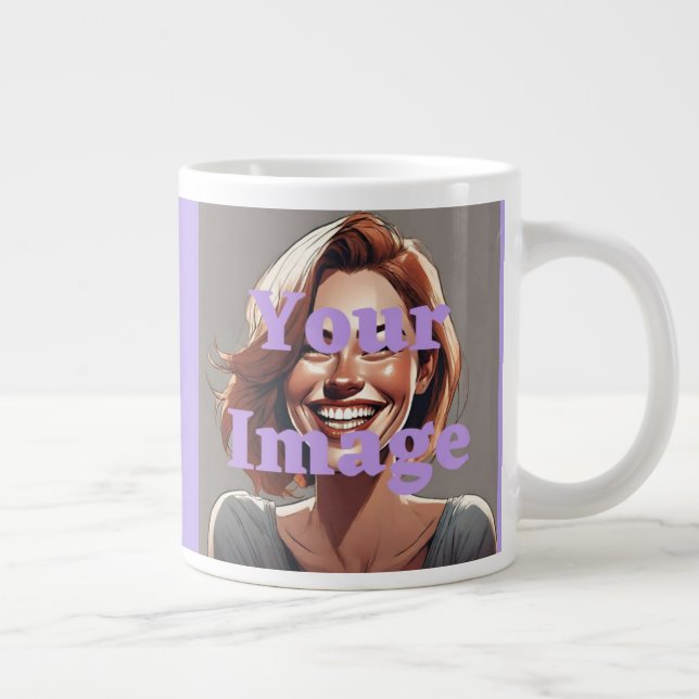 Ajouter Votre Image Jumbo Mug Custom Photo Mug (Droite)