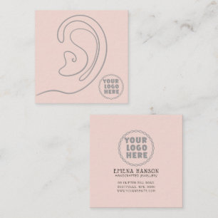 Ajouter Votre logo bijoux Boucles d'oreilles Carte