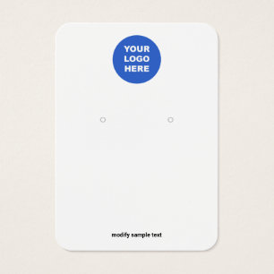 Ajouter Votre Logo Bijoux Écouteur Carte d'afficha