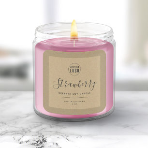 Ajouter votre logo Bordure Kraft Étiquette produit