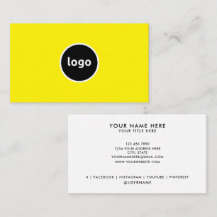Ajouter votre logo Cartes de visite professionnels
