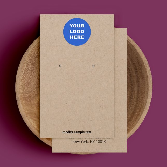 Ajouter Votre Logo Écouter Carte D'Affichage Kraft (Créateur téléchargé)