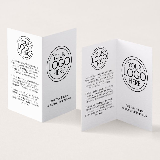 Ajouter votre logo Entreprise Table produit Annonc (Inside and Outside)