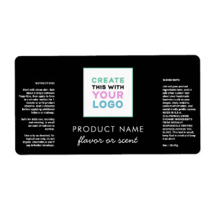 Ajouter votre logo Étiquette d'ingrédients de prod