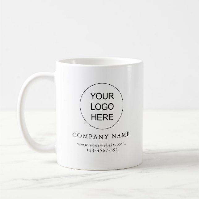 Ajouter votre logo Simple Clean Company Mug (Gauche)