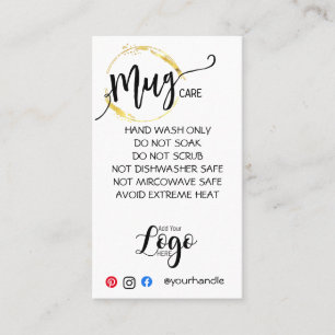 AJOUTER VOTRE LOGO TOMBE CARTES DE SOINS vinyle or