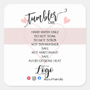 AJOUTER VOTRE LOGO TUMBLER CARE Sticker vinyle bus