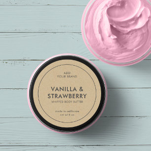 Ajouter votre marque minimaliste Étiquette de prod