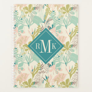 Ajouter votre monogramme Modèle floral moderne