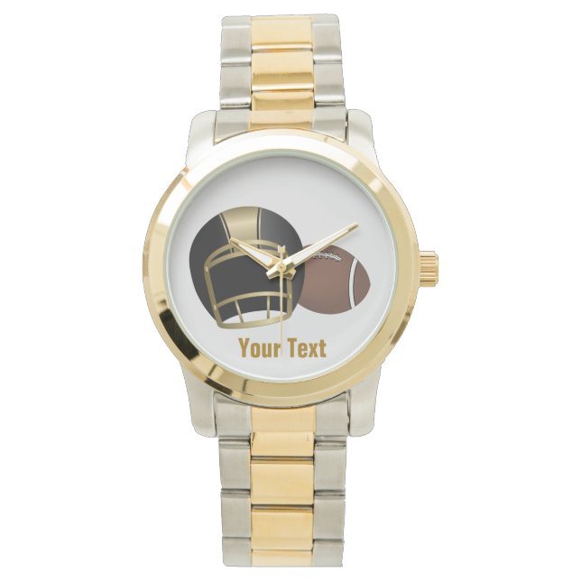 Ajouter votre montre texte à deux tons (devant)
