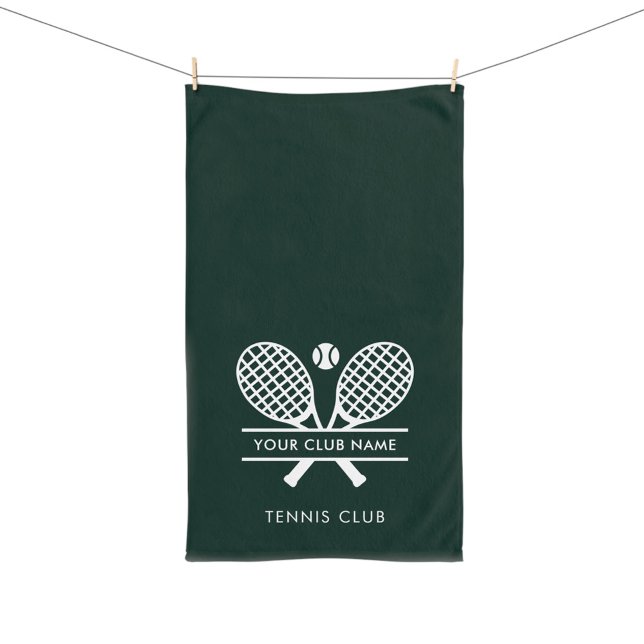 Ajouter Votre Nom Club Tennis Team Green (Lawn Tennis Club Players Logo Green Hand Towel)