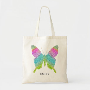Ajouter votre nom Parties scintillant colorée Sac
