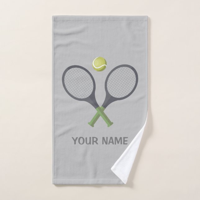 Ajouter Votre Nom Tennis Personnalisé (Serviette à main)