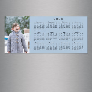 Ajouter votre photo 2026 Calendrier sur le aimant