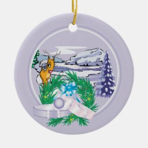 Ajouter votre photo Chèvre de Noël Ornement