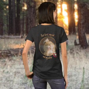 Ajouter votre photo de chat et votre T-shirt texte