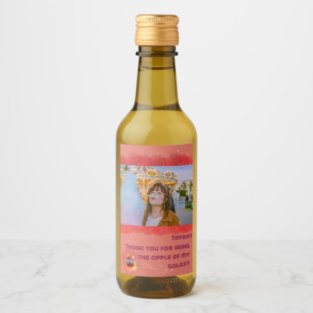 Ajouter Votre Photo Merci Galaxy Étiquettes (Devant)