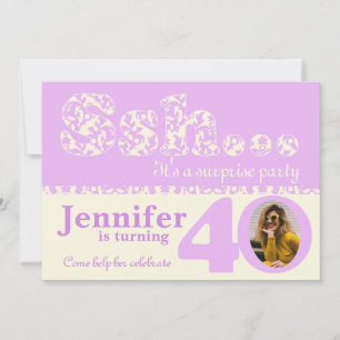 Ajouter votre photo ssh surprise invitation de 40e