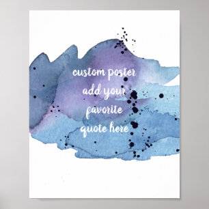 ajouter votre propre affiche aquarelle
