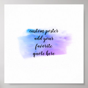 ajouter votre propre affiche aquarelle