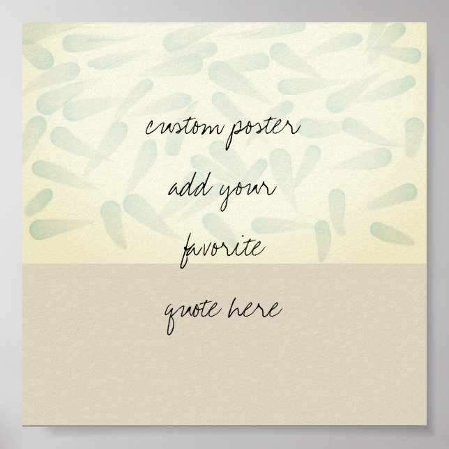 ajouter votre propre affiche aquarelle (Devant)