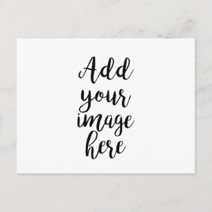 Ajouter votre propre carte postale personnalisable
