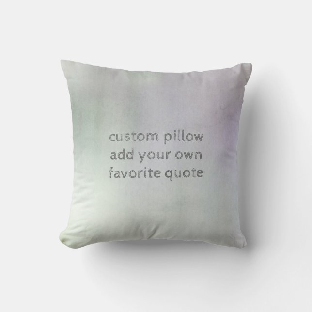 ajouter votre propre citation coussin aquarelle om (Recto)