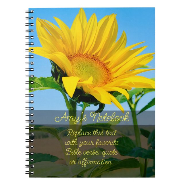Ajouter votre propre devis Carnet photo tournesol  (Devant)