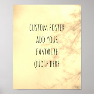 ajouter votre propre devis poster nature art