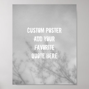 ajouter votre propre devis poster nature art