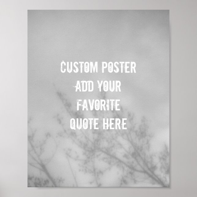 ajouter votre propre devis poster nature art (Devant)