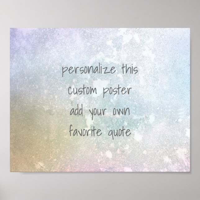 ajouter votre propre devis poster personnalisé cou (Devant)