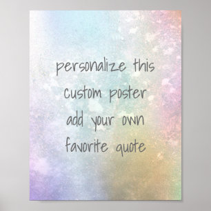 ajouter votre propre devis poster personnalisé cou