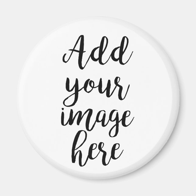 Ajouter votre propre image personnalisable aimant  (Devant)