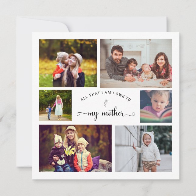 Ajouter votre propre photo Collage Mère Meilleure  (Devant)