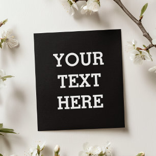 Ajouter votre propre texte personnalisé ici noir e