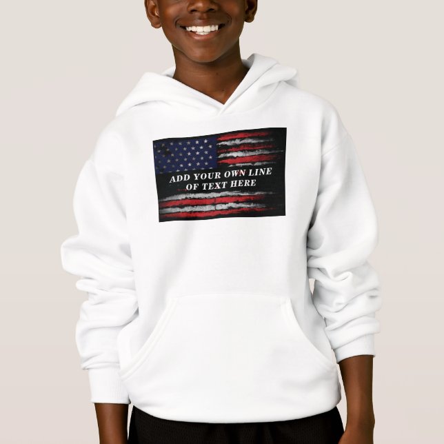 Ajouter votre propre texte sur grunge American fla (Devant)