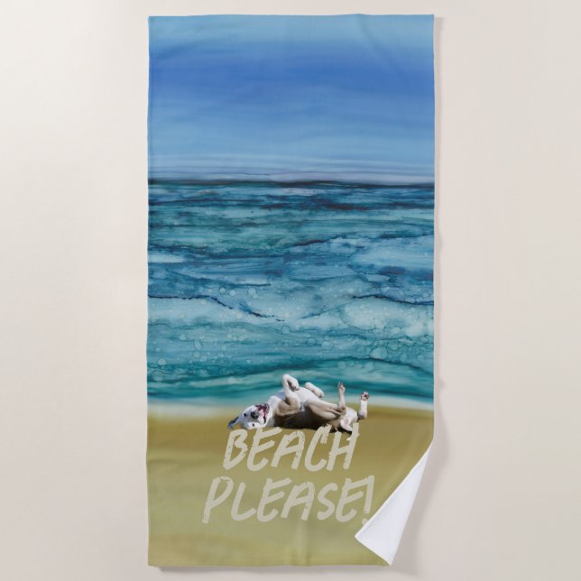 Ajouter Votre Serviette De Plage Pup (Devant)
