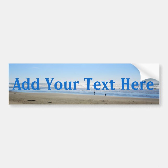 Ajouter votre sticker pare-chocs de plage de texte (Devant)