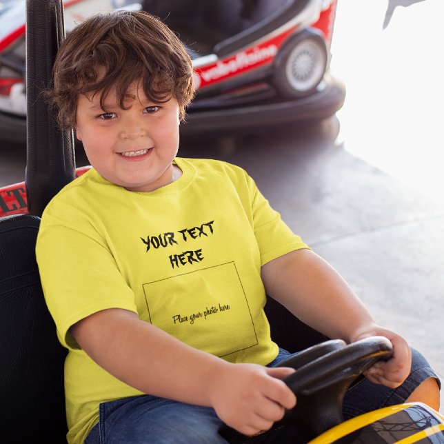 Ajouter Votre T-shirt Photo-Text Halloween, Enfant (Créateur téléchargé)