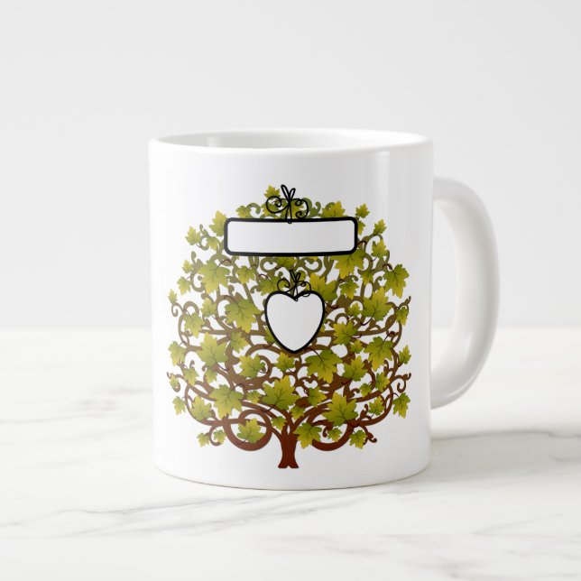 Ajouter votre texte et vos photos - Mug Jumbo (Devant droit)